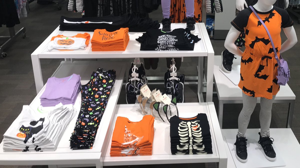 “BOO”tiful folds and cute Halloween fashion pieces complete the girls 
Cat &amp; Jack focal.  
#targetstyle, #D326,#T1763, #halloweenfashion