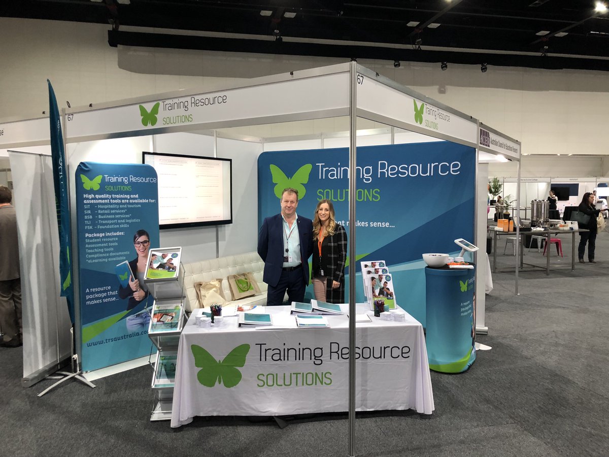 cal_fish_r's tweet photo. Training Resource Solutions are ready for @velgtraining 2018 National VET Conference!
#2018NVET #TRSaustralia https://t.co/6B6WoCftjz