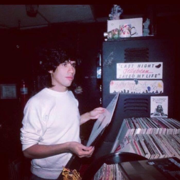 Jellybean Benitez at Fun House dj booth. #discofiles