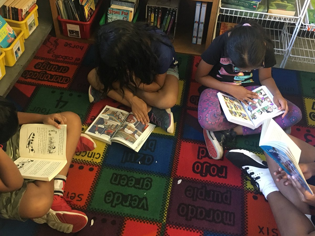 CardosoTeaches's tweet photo. This summer I added over 40 more graphic novels to my library, but there’s never enough! When given choice, totally free choice not based on levels or criteria, it’s so fun to see what they choose. #edisonk12 #mlkedison #LetThemRead https://t.co/8YcF3BGtxZ