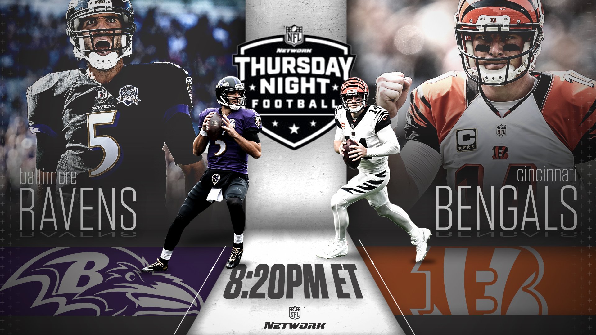 NFL - Baltimore Ravens vs. Cincinnati Bengals. Thursday Night Football! 