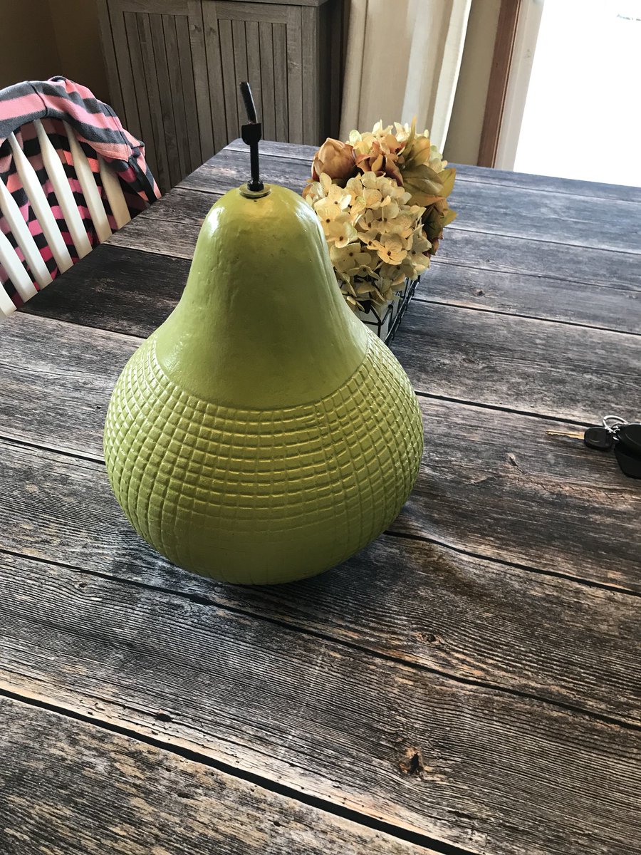 dfaber84's tweet image. Being married is moving a five pound fake pear three times a day to eat, so once a month someone can come over and comment on the lovely decor.