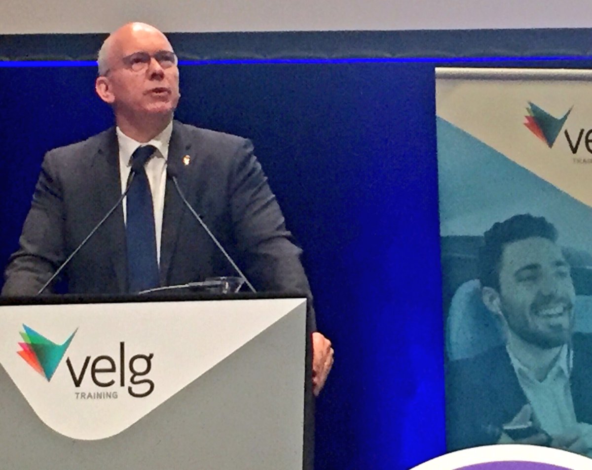 HonDGP's tweet photo. Last week @marshall_steven and I launched #SkillingSouthAustralia. Today I spoke at the #2018NVC to explain how the initiative will support creation of over 20,000 new apprenticeships and traineeships for South Australians. https://t.co/SZELRtKih1