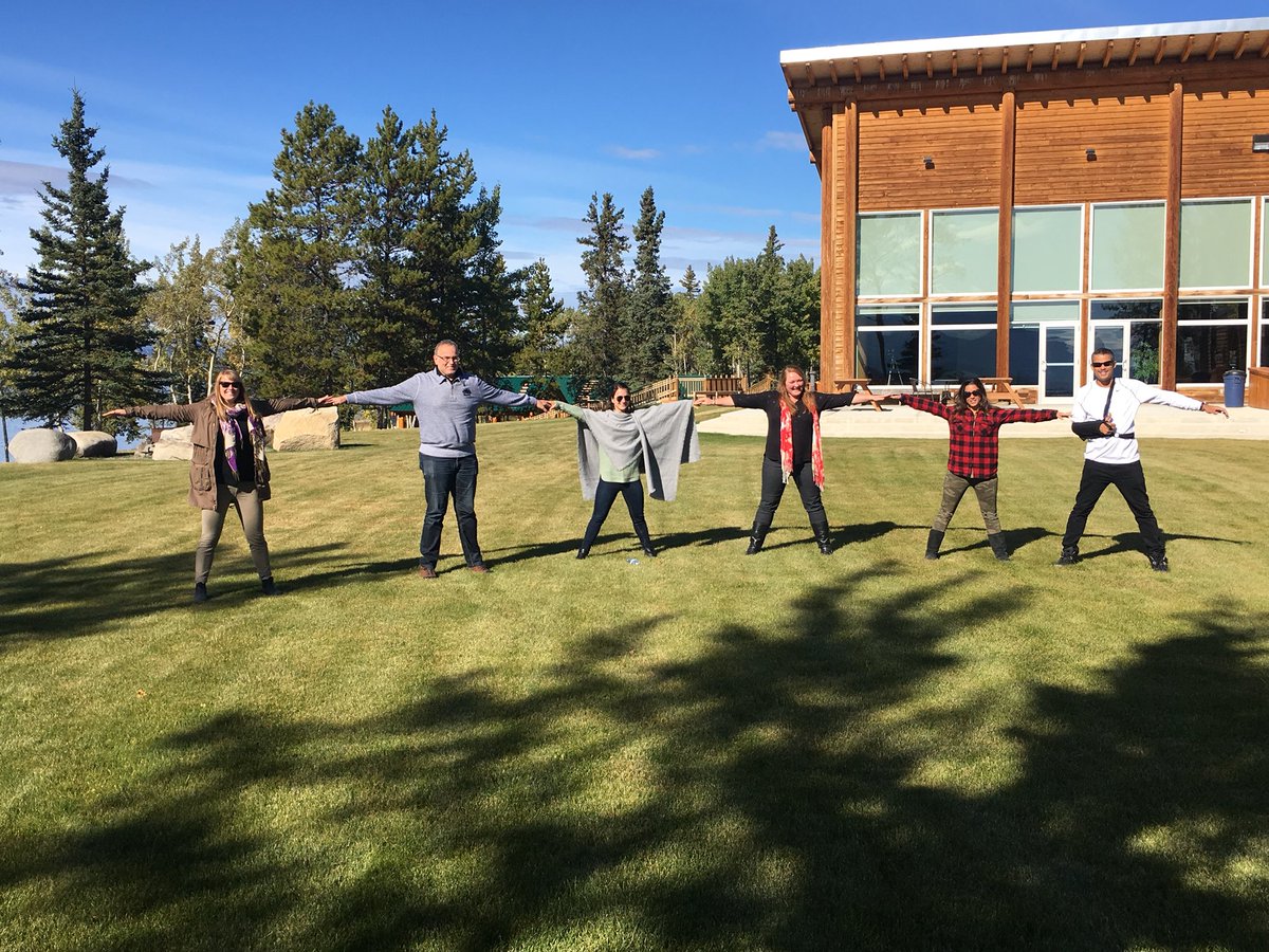 TravelYukon's tweet photo. Thanks to Heli Dynamics for an incredible trip to/fr Teslin to spend the day at the Teslin Tlingit Heritage Centre! #MeetingsYukon #YCBFAM https://t.co/kD4mRESgx2