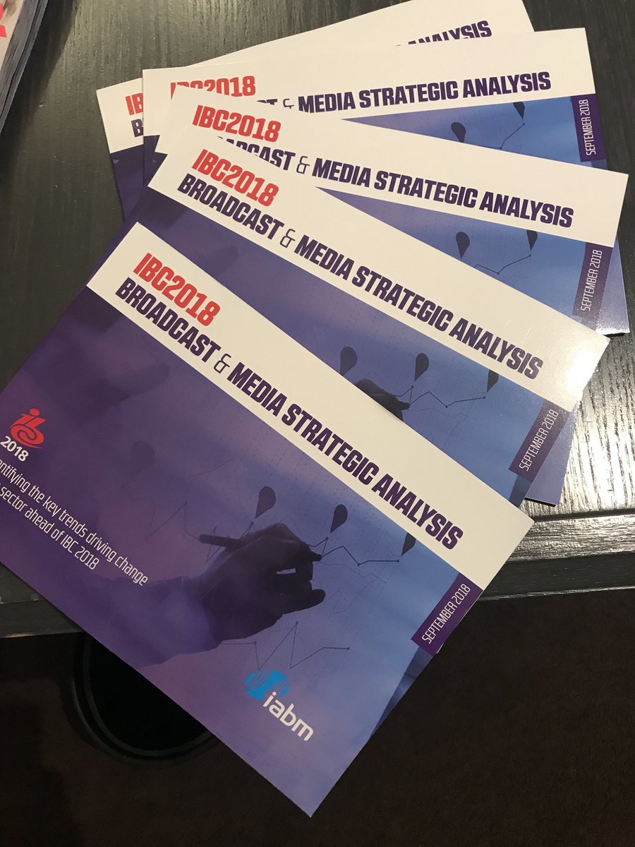 Complimentary copies of the <a href="/IBCShow/">IBC</a> Broadcast &amp; Media Strategic Analysis are available at IBC exec Sessions today and the <a href="/SVGEurope/">SVG Europe</a> summit - essential reading before the doors open tomorrow!