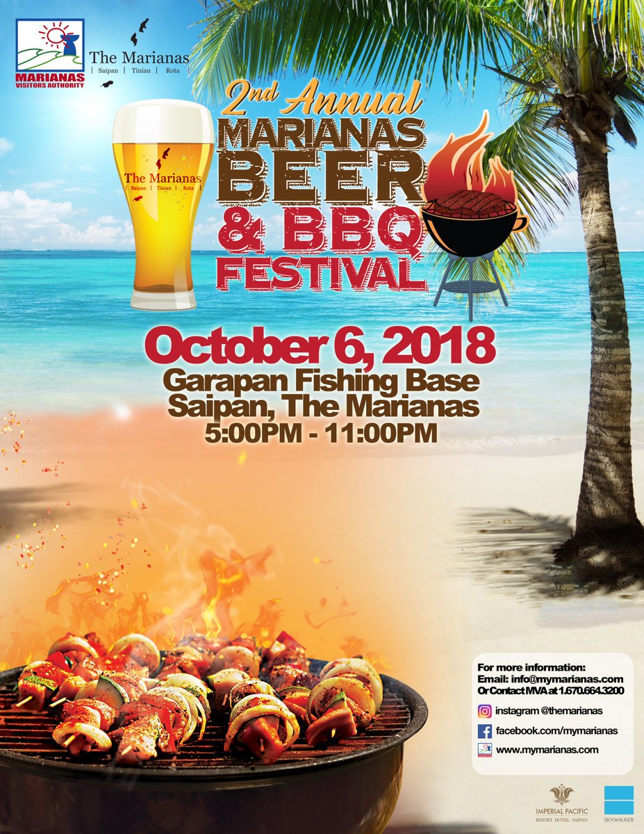 imperial_pac's tweet photo. The Marianas Beer &amp; BBQ Festival - experience the joy and relaxing pace of island life! 

https://t.co/FLwO3dLhFv

#Saipan https://t.co/OgWa24GJ5r