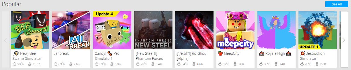 Sushiwalrus On Twitter Is It Just Me Or Is The Player Count On The More Popular Games All Low Right Now Roblox - roblox jailbreak player count