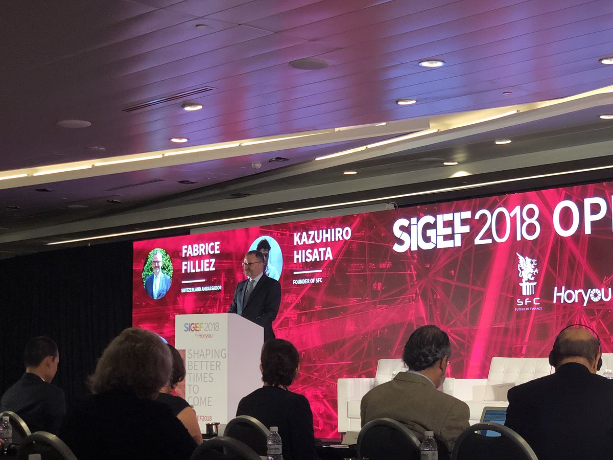 ESSECAPACEMBA's tweet photo. Opening remarks at the Social Innovation and Global Ethics Forum #SIGEF2018 by the Ambassador of Switzerland to Singapore HE Fabrice Filliez. Looking forward to the panel discussion by Prof. Jan Ondrus on #SmartCities and Future Technology. https://t.co/7eyru35aJ2