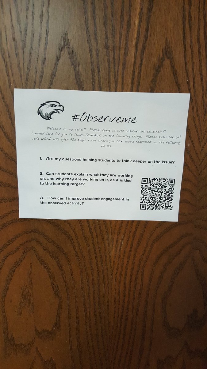 Mine is up, ready to go!#observeme #mwhslearns