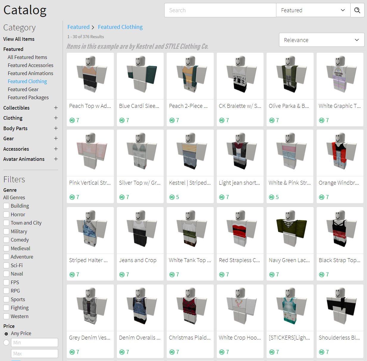 The catalog has been ruined by these clothing groups, the catalog used to  be beautiful :( : r/roblox