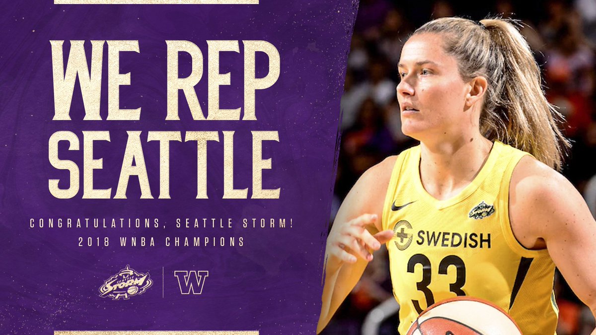 UWAthletics's tweet image. WNBA Champions 🏆

Congratulations, @SamBam32 and @seattlestorm!

#WeRepSeattle