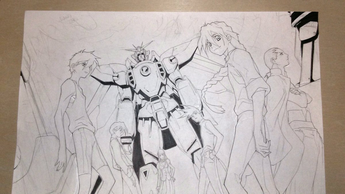 WaywardCrossArt's tweet image. Getting further on the Gundam Wing pic #gundam #gundamwing #wingzero