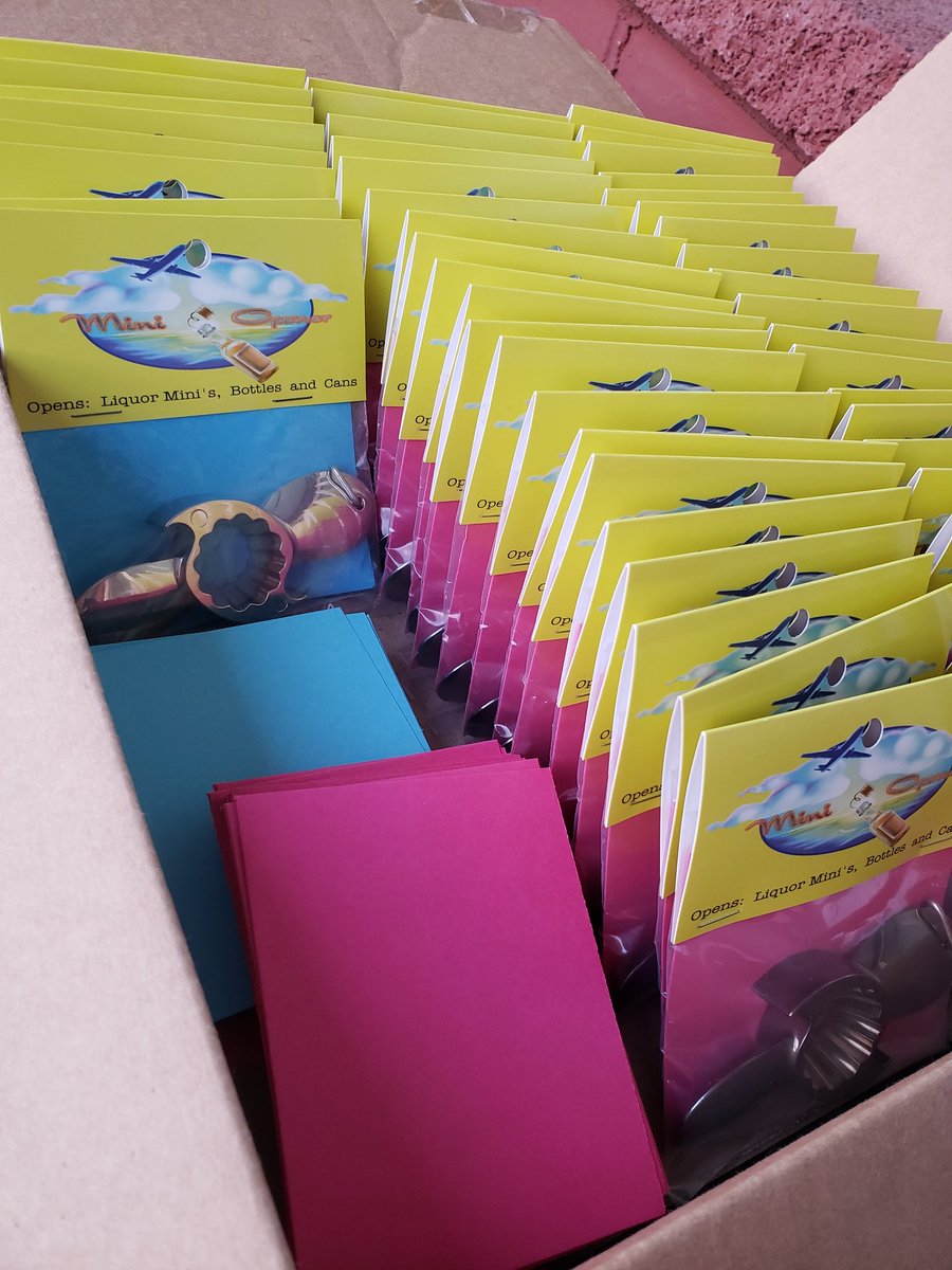 MiniOpener's tweet image. A fresh order of Mini Openers ready for delivery. #MadeinUSA #BottleOpener #tools #gadgets #PNW #airplane #Travel #flightattendant #arthritis #avgeek