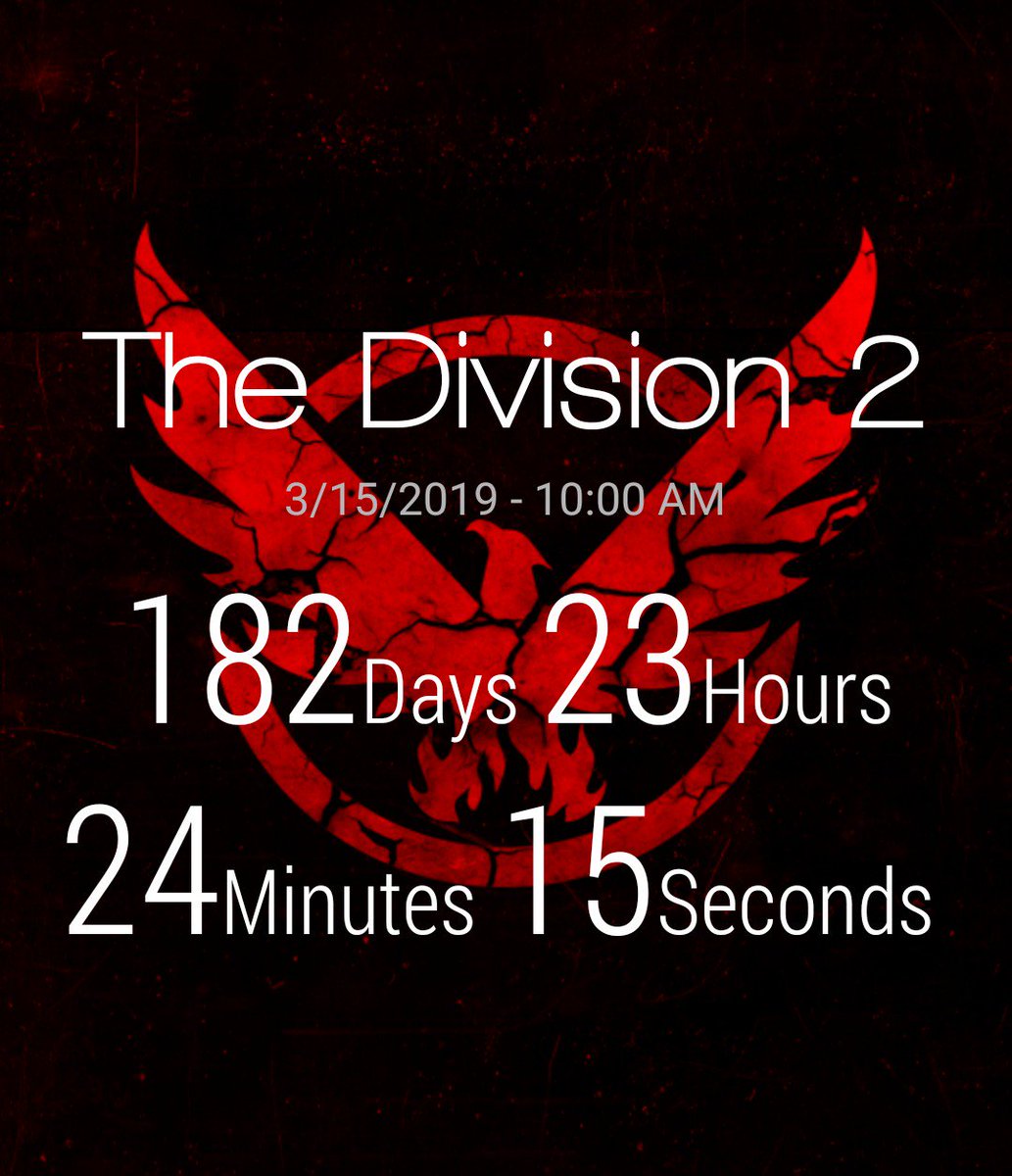 M88Gaming's tweet photo. Countdown! #TheDivision2 #Countdown #Excited #IsItMarchAlready #PS4 #DivisionDad #DivisionAgent #AgentHighlights https://t.co/H5AcNWfm7i