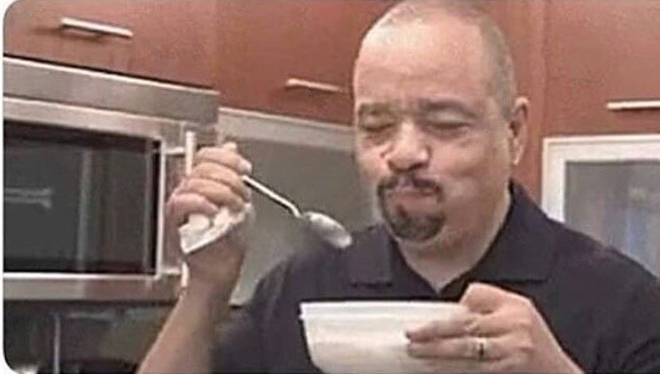 ScottCleggett's tweet photo. Me: I'm so full I can't eat anything else               Me 20mins later when chef gives out caramel slice off cuts: https://t.co/k2tVaumYwP