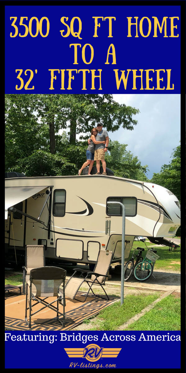 How this debt free couple went from a 3500 square foot home to a 32 foot fifth wheel. #glamping #camper #rvhacks #daveramsey ow.ly/g1Ms30lKlTF