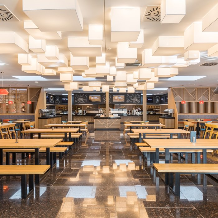 olebyfm's tweet photo. See our #BLOCK model in this restaurant? All our interest go up to the ceiling when you come in. It provides not only an original and modern decoration, but a great luminous capacity to such a large space. 

https://t.co/xepyeSi1DD https://t.co/hQVv4Pv0zn