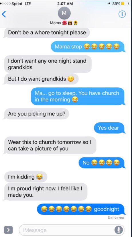 lebzaaa01's tweet photo. “ Don’t be a whore “ I SWEAR MOMS ARE THE BEST 😭😭😭😂😂😂😂😂😂😂😂 https://t.co/zdwoR1MAsr