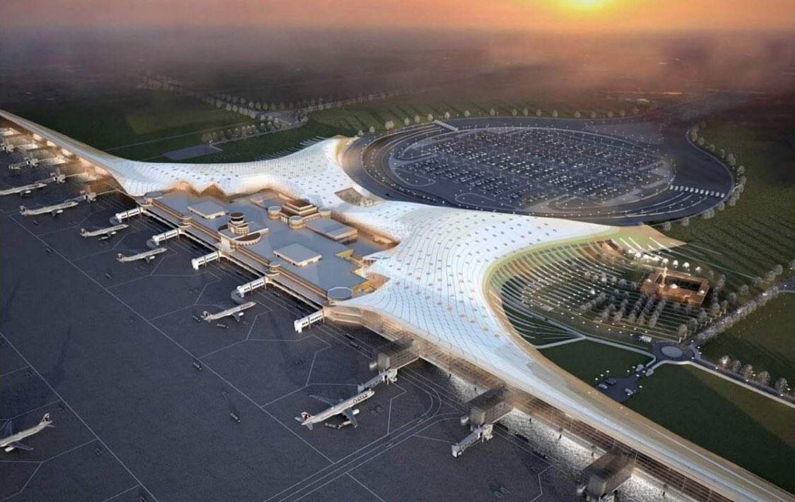 #Lahore #Airport expansion design. Work on new car park and access roads is underway. Via Aftab Gilani