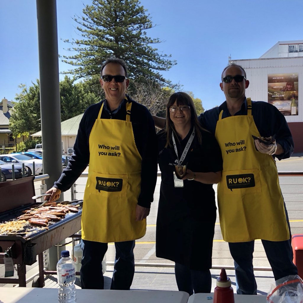 nadiablaess's tweet photo. Thanks to our Sustainability team, our resident BBQ chefs for organising a great initiative on the important topic of mental health, today on #RUOKDay Let’s keep the conversation going!!!! #mentalhealth https://t.co/U6JmkIn04h