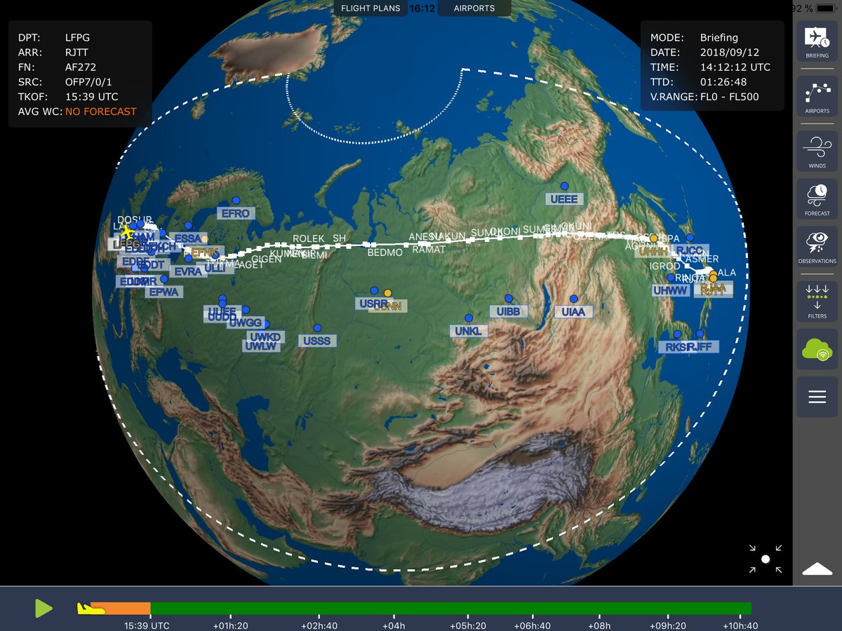 peytour13's tweet photo. The world is a sphere 🤔 ? #CDG_HND #AF272 #orthodromy #AvGeek https://t.co/gAzUNdI3hH