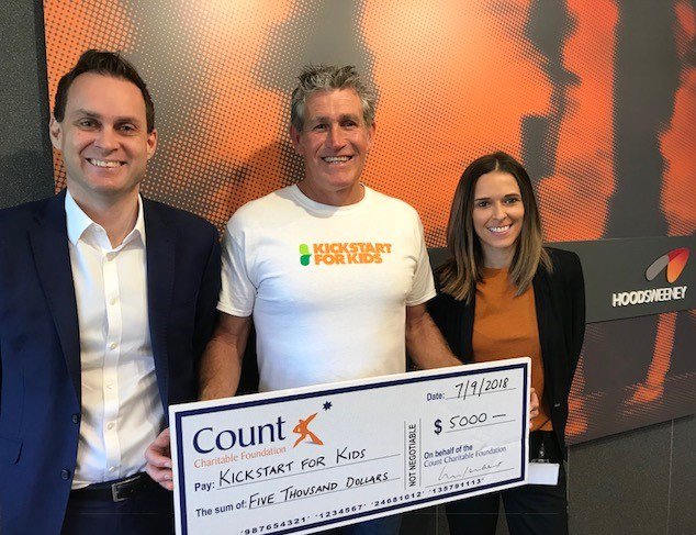 HoodSweeney's tweet photo. Hood Sweeney in conjunction with the Count Charitable Foundation was delighted to provide a $5,000 donation to KickStart for Kids.
@Kickstartforkid #kickstartforkids https://t.co/14M2yiMwEQ