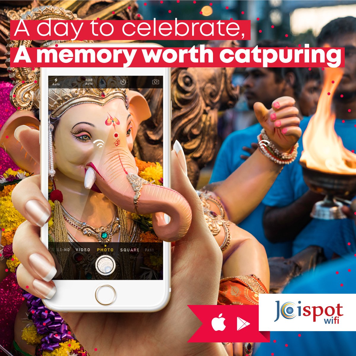 JoispotWifi's tweet photo. #Connect with your loved ones and share the #auspiciousness with Free WiFi…
@JoispotWifi wishes you all Prosperous Ganesh Chaturthi
Download App today: https://t.co/nincMKvaHz
#Joispot #FreeWiFi #UnlimitedInternet #GaneshChaturthi2018 #HappyGaneshChaturthi #Celebration https://t.co/WmgsbGB63v