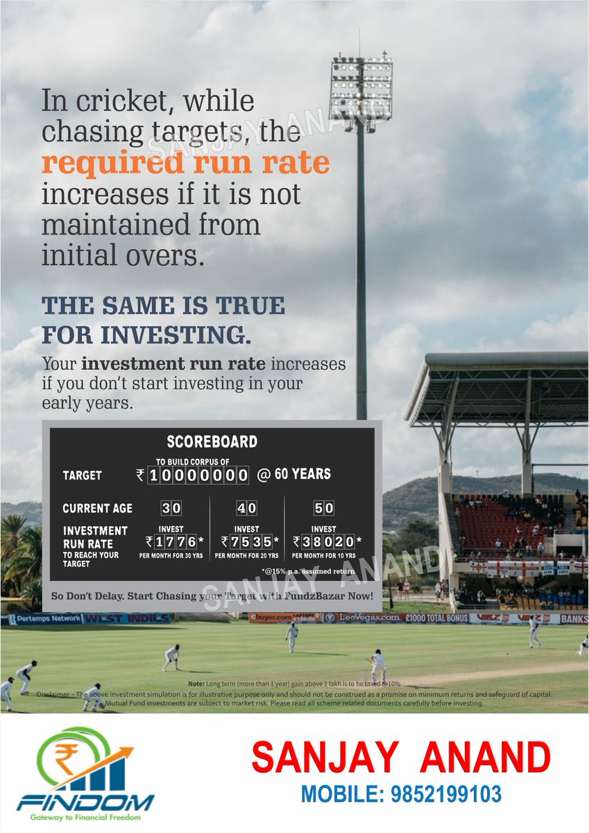 FindomIndia's tweet photo. Start investing early and regularly to achieve your Financial Goals. But, do you have a Financial Goal at the first place?
#MutualFundSahiHai https://t.co/ElrezW2LJ7