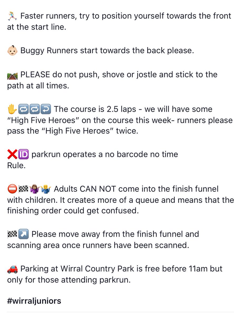 Wirral Country Park junior parkrun tweet media