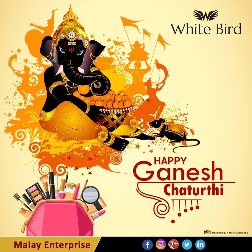 MalayEnterprise's tweet photo. May Lord Ganapati always give you many reasons to be happy. Wishing you all a very Happy Ganesh Chaturthi!

#MalayEnterprise #WhiteBird #Beauty #Products #Happy #Ganeshchaturthi #ganeshchaturthi #ganesh #ganesha #like #bappa #Ahmedabad #hindu #ganpati #india #hinduism #morya https://t.co/uxQXvsAyqU