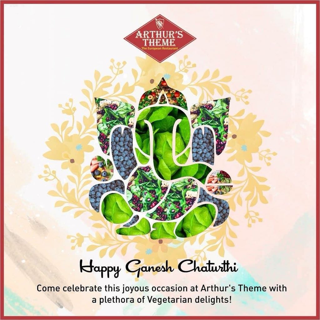 Let's welcome the Lord of New Beginnings into our hearts today with the right meal only at Pune's favourite second home, Arthur's Theme

#ganeshchaturthi #arthurstheme #Goa #Pune #koregaonpark #Candolim #europeancuisine #legacy #festival #occasion #rightmeal