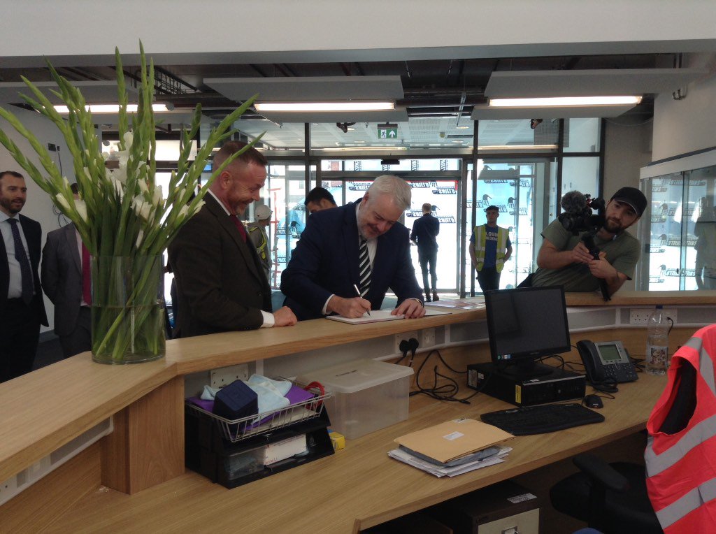 First Minister Carwyn Jones at the new Monmouth Comprehensive School today