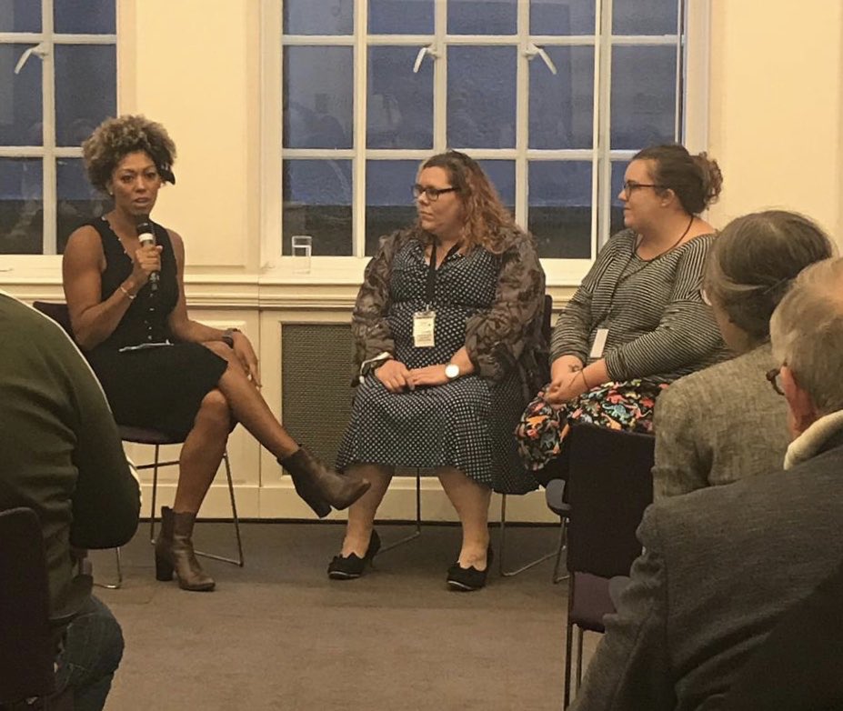 Our next session is with <a href="/DrZoeWilliams/">Zoe Williams</a> speaking to lived experience experts <a href="/hannah_moore89/">Hannah Moore</a> &amp; @nikitaegan who explain that people on inpatient units struggle to access healthy food and opportunities to exercise.

“The only outside space was for smoking”

#EquallyWellUK