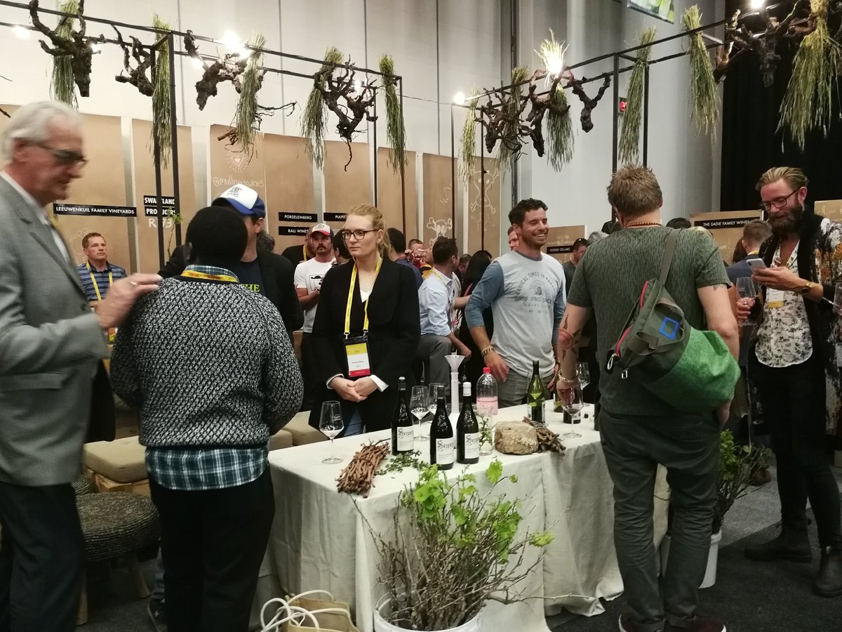 Another busy day on the #Swartland stand (R173) at @CapeWine2018