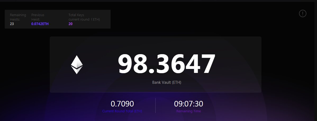 We have reached 98.3 #ETH now!  A new round started! Join now! Maybe you will be the next #winner #blockchaingame  #blockchain #metamask