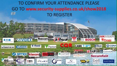 A WEEK TO GO!!! 
HAVE YOU REGISTETED YET?

If not click this link - security-supplies.co.uk/show2018

#alarmsystems #burglaralarm #intruderdetection #cctv #accesscontrol #fireprotection #doorentrysystems #firealarm #ipcctv #ipcamera #homeautomation #nursecall #security