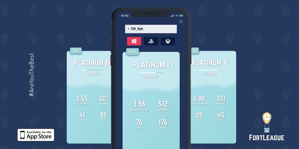 FortLeagueApp's tweet photo. @dakotaz Hey @TSM_Myth , while you’re streaming, you can check the progression of your rank in #FortLeague
#Fortnite⁠ ⁠ https://t.co/0oo5kcfA0f