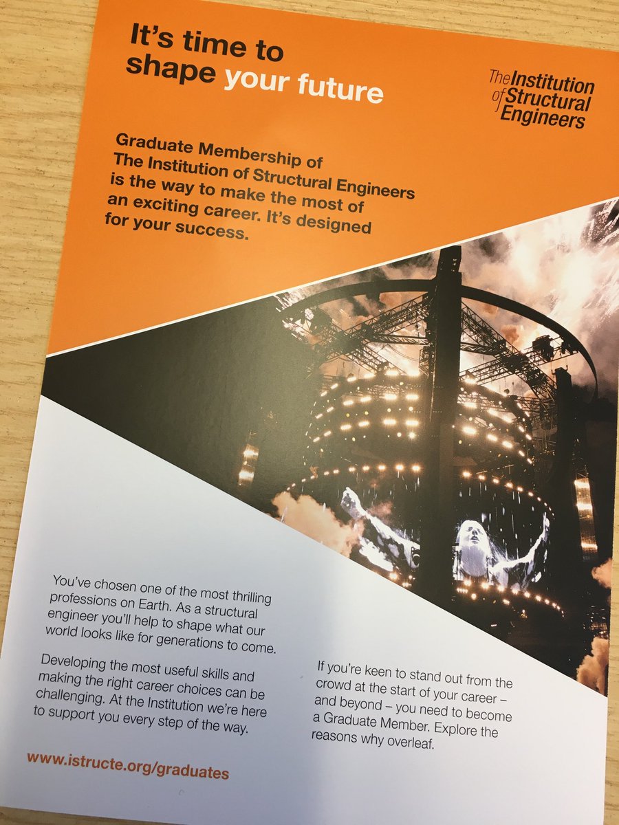 1st year of graduate membership of <a href="/IStructE/">IStructE</a> is free for eligible student members! Not a lot of people know that!