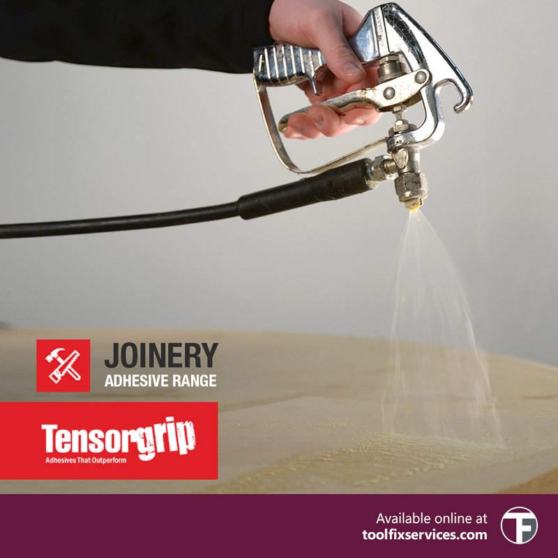 toolfix_joinery's tweet image. #DidYouKnow that traditional  bonding methods can be messy, wasteful and time-consuming compared to #TensorGrip Spray Adhesives. Discover the Woodworking &amp;amp; Joinery Adhesive range that outperforms and start to #UnleashTensor in your workshop | Learn more 👉 ow.ly/n8El30lKXKN