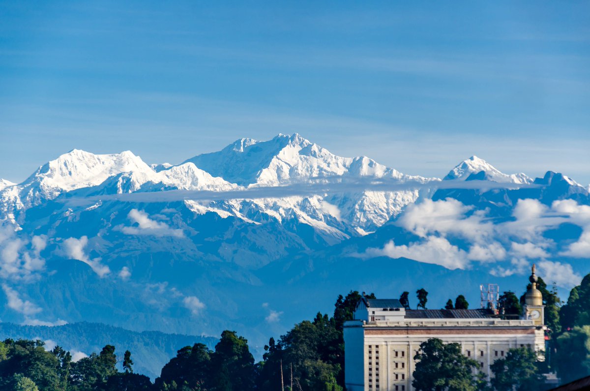'Fate is what happens to you when luck gets tired of waiting.' ~ Shantaram. I finally have a glimpse of Mt. Kanchenjunga. #travel #ttot #incredibleIndia #Darjeeling
