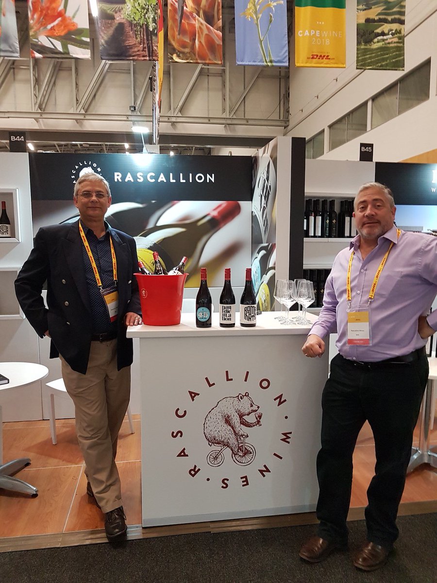 rascallionwines's tweet image. #TalkRascallion with the rascal crew on stand B44 @WOSA_ZA @CapeWine2018 trade show