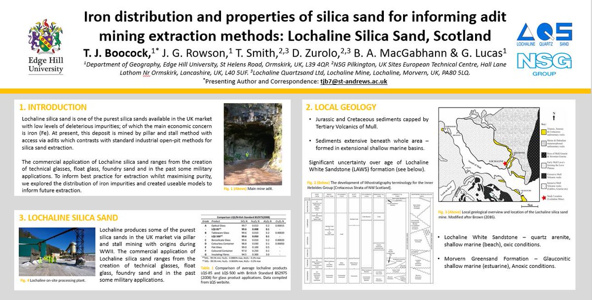 Anyone @EIGConference come to ES230/231 to learn more about my undergrad dissertation research on why its important to understand the distribution of key deleterious elements in any extracted deposit! My focus was iron in a low iron silica sand. Heres a sneak peak! #EIGDurham2018