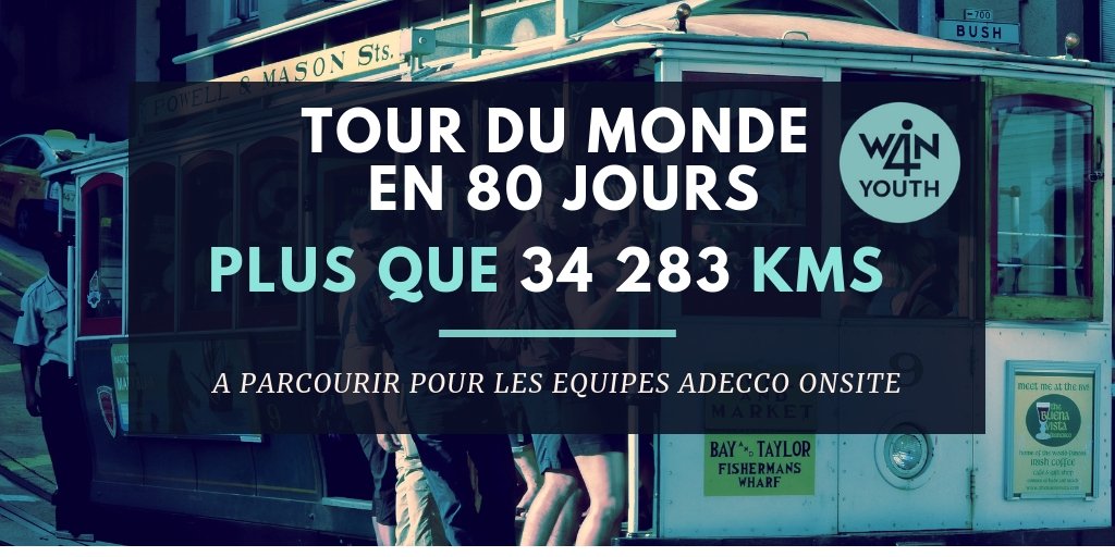 🤠🌎Tour du monde en 80 jours des équipes Adecco Onsite. Les zones centre et sud-est se mobilisent pour l'association Plan International et forment aujourd'hui une seule et grande équipe autour d'un beau projet commun. Plus que 34283kms au compteur! #adecco #onsite #w4y #ZCX #ZBY