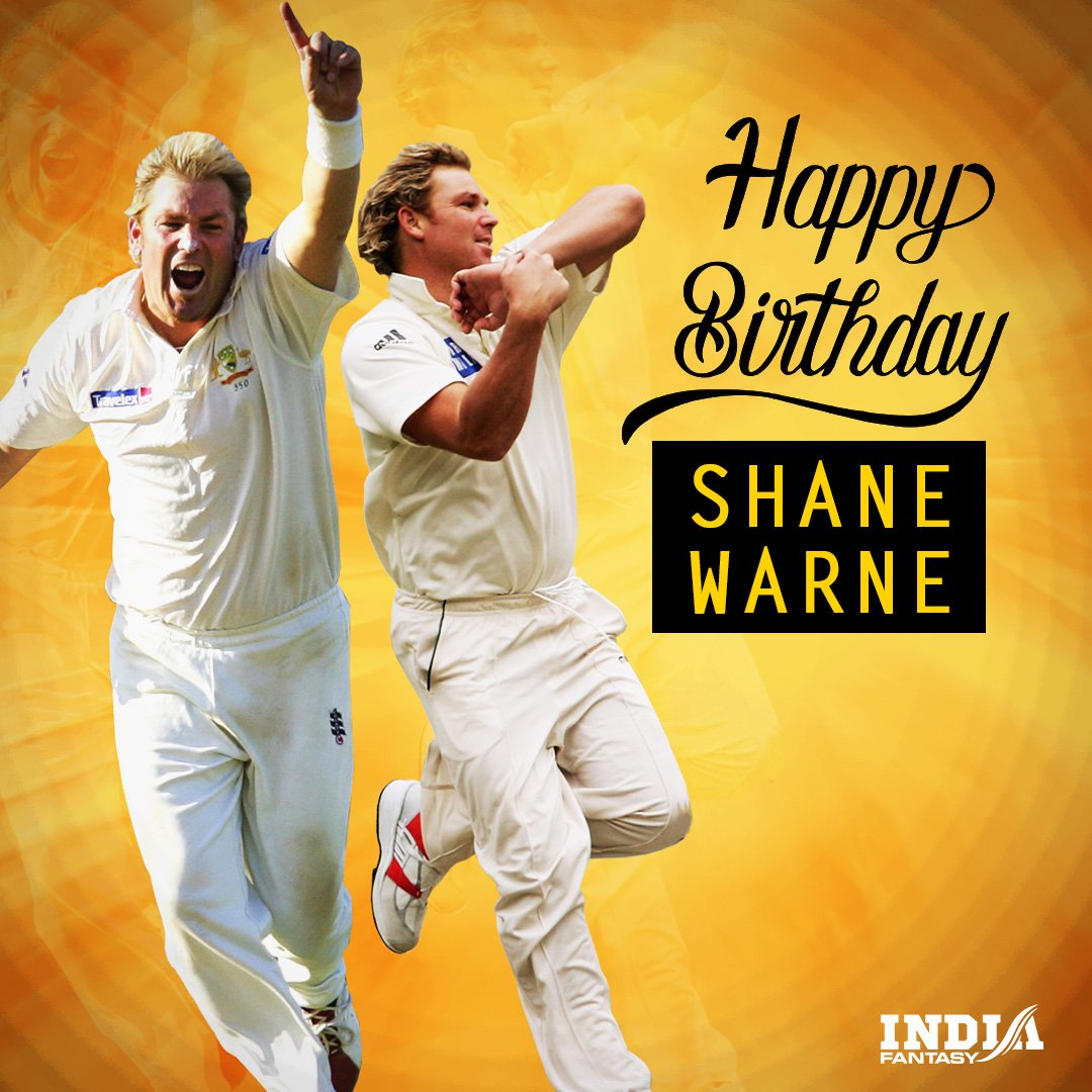 Happy Birthday to Australia legend Shane Warne   