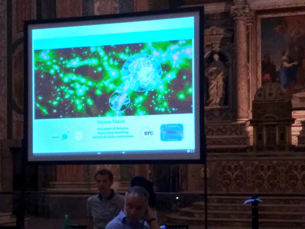 and_botteon's tweet photo. Last day at #cluster2NA #cluster2 full of talks (8/12) from @IRA_INAF people: Vazza (@franco_vazza), Botteon (@and_botteon), Cau, Cuciti, Ignesti (@a_ignesti), de Gregory, Stuardi, Locatelli.
We start now with @franco_vazza https://t.co/1Fp5D8rCx8