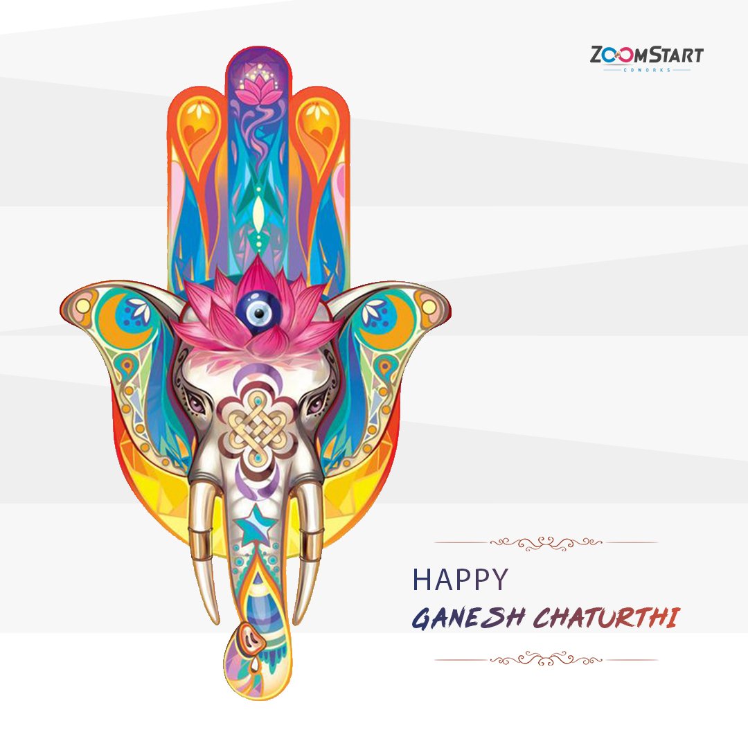 Let this Ganesh Chaturthi be the beginning of everything that is prosperous and inspiring, let happiness fill your life and homes.
Ganpati bappa morya, mangal murti morya!

#Ganpati #GaneshChaturthi #ZoomstartCoworks #Entrepreneurship  #Networking #Mumbai #NaviMumbai #India