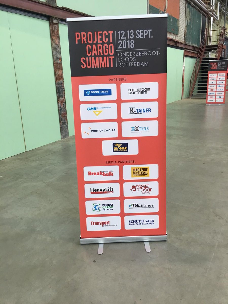 PortofZwolle's tweet photo. Vandaag zijn we ook weer bij #ProjectCargoSummit in de Onderzeebootloods in Rotterdam. #business #netwerken #logistiek #projectcargo #Cargo @NTnl https://t.co/Cl7DefS4gi
