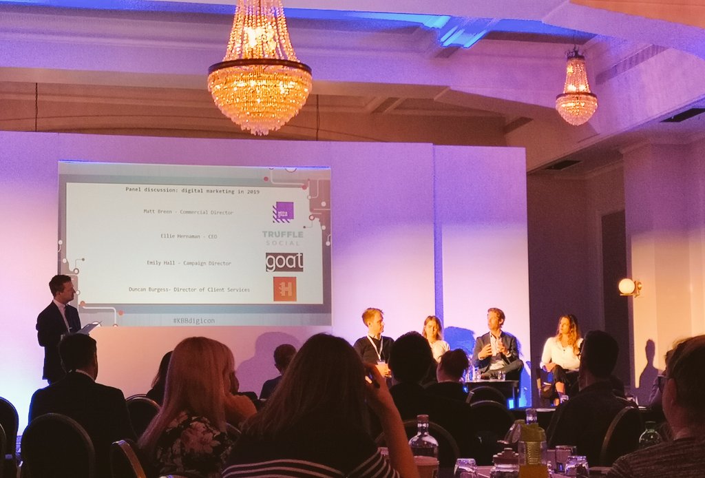 Augmented reality & chat bots - tipped to be exciting in 2019's digital marketing sphere. Interesting start to @KBBdigicon 👩‍💻 

#kbbindustry #KBBdigicon
