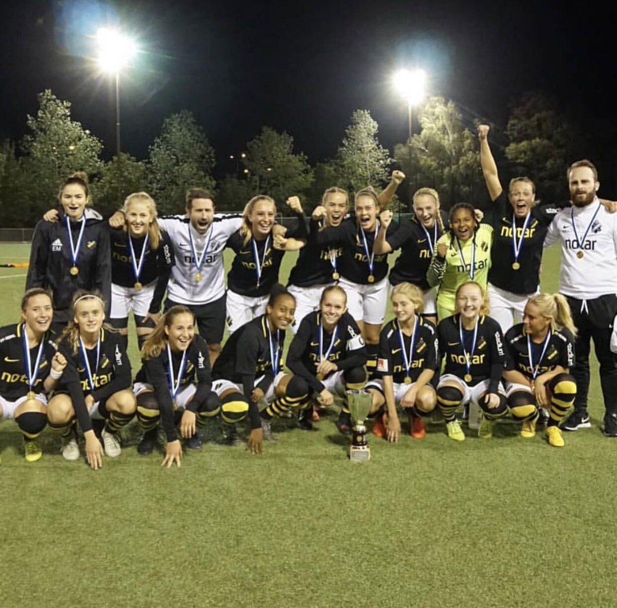 Vinnare av JDM 2018 efter vinst i finalen med 5-2 mot Älvsjö!