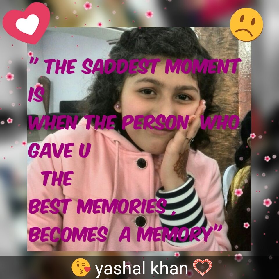 rubab_khan's tweet photo. WE LOVE HER MORE 💓💓
BUT ALLAH LOVE HER MOST...!!
YASHAL KHAN 🌹🌹
12 SEP 2016
2 YEARS AGO💔💔
WE MISS U ,LOVE U AND NEVER FORGET U...😔😔 https://t.co/26SBAAUQPn